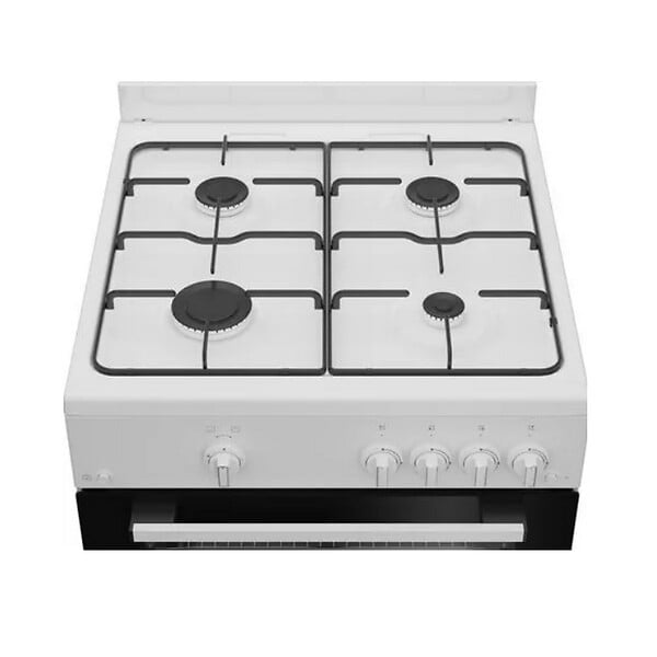 INDESIT - cuisinière gaz 60cm 4 feux blanc - I6GGKMWF - large