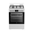 WHIRLPOOL - cuisinière gaz 72l 4 feux blanc - W6G8LCW - vignette