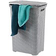 KELA LINE - Panier à Linge Avec Couvercle 60l Gris Clair - 23411 - vignette