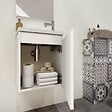ALLIBERT - Pack lave mains avec miroir Porto Blanc brillant - Marque allibert - vignette