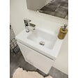 ALLIBERT - Pack lave mains avec miroir Porto Blanc brillant - Marque allibert - vignette