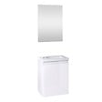 ALLIBERT - Pack lave mains avec miroir Porto Blanc brillant - Marque allibert - vignette