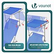 VOUNOT - Lot de 2 chaise longue pliante avec pare soleil bleu - vignette