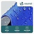 VOUNOT - Chaise longue pliante avec pare soleil bleu - vignette