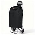 VOUNOT - Chariot de courses 2 roues pliable 59L noir - vignette