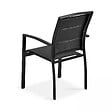 OVIALA - Lot de 2 fauteuils en aluminium noirs - Butterfly - vignette