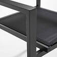 OVIALA - Lot de 2 fauteuils en aluminium noirs - Butterfly - vignette