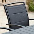 OVIALA - Lot de 2 fauteuils en aluminium noirs - Butterfly - vignette
