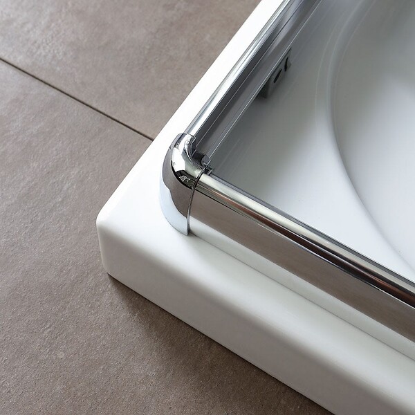 KIAMAMI VALENTINA - Cabine De Douche D'angle Coulissante 70X100 Cm Cristal Transparent | Luna - large