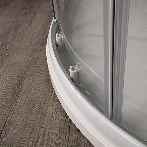 KIAMAMI VALENTINA - Cabine De Douche Semi-Circulaire 80 Cm Crystal Sérigraphié | Venere - large