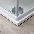KIAMAMI VALENTINA - Cabine De Douche Carré 80X80 Verre Sérigraphié Profilé Blanc | Venere - vignette