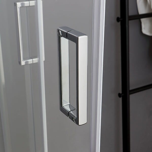 KIAMAMI VALENTINA - Cabine De Douche Economique Verre 4 Mm 70X90 Profil Chrome | Luna - large