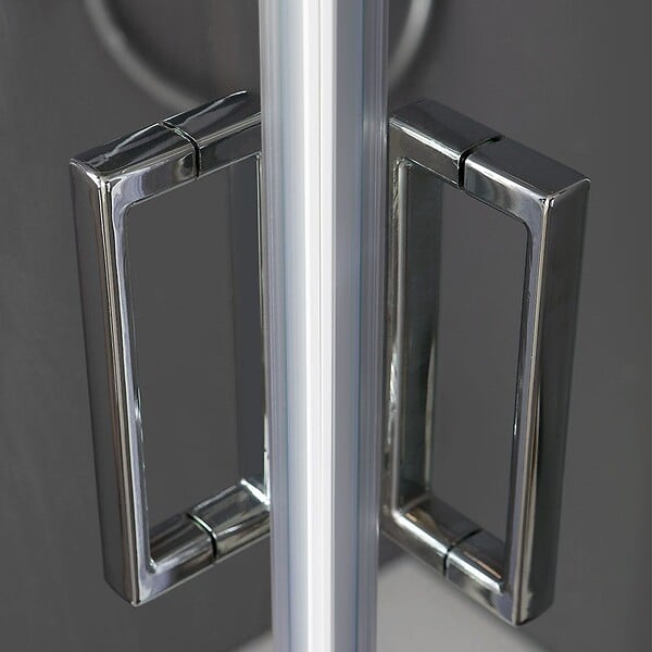 KIAMAMI VALENTINA - Cabine De Douche Coulissante En Cristal 75X75 Avec Angle | Luna - large