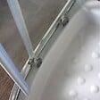 KIAMAMI VALENTINA - Cabine De Douche Semicercle 80X80 Cm Verre 4Mm Transparent Angulaire | Luna - vignette