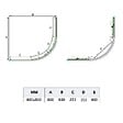 KIAMAMI VALENTINA - Cabine De Douche Semicercle 80X80 Cm Verre 4Mm Transparent Angulaire | Luna - vignette