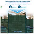 VOUNOT - Brise vue occultant en HDPE 150g/m² 1x20m avec attaches de fixation vert - vignette