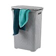 KELA LINE - Panier à Linge Avec Couvercle 60l Gris Clair - 23411 - vignette