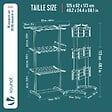 VOUNOT - Sechoir a linge etendoir renforce 4 niveaux 125x62x173cm gris - vignette