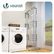VOUNOT - Sechoir a linge etendoir renforce 4 niveaux 125x62x173cm gris - vignette
