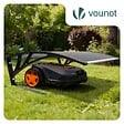 VOUNOT - Garage de tondeuse robot Abri 104x80x45 cm gris - vignette