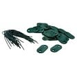 NATURE - Set de fixation pour clôture vert - 26 attaches + 4m fil - vignette