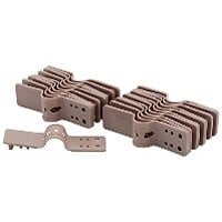 NATURE - Clip fixation taupe - Lot de 20 - large
