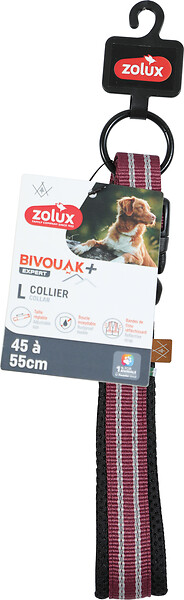 ZOLUX - Collier chien 45-55cm - Mesh respirant - Rouge - 20 mm - large