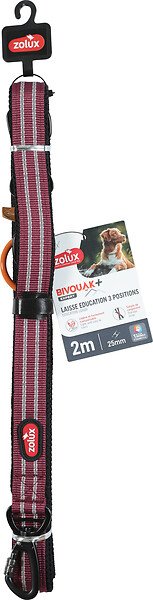 ZOLUX - Laisse éducation polyester - Rouge - 2 m - large