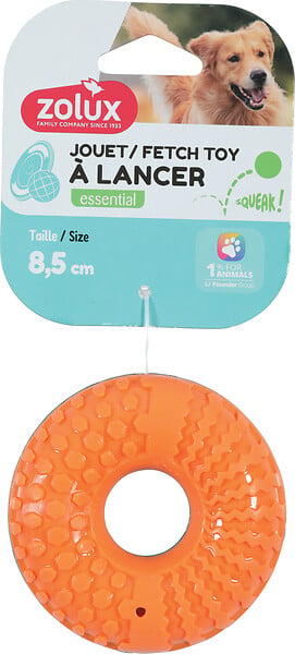 ZOLUX - Jouet à lancer pour chien - TPR - Tao donuts 8,5cm - large