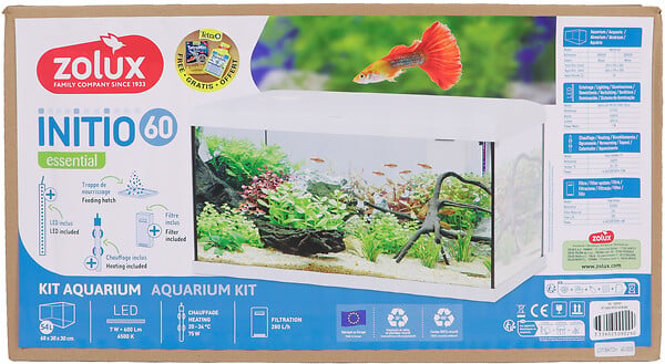 ZOLUX - Kit aquarium complet Initio 60 Blanc 54 L - large