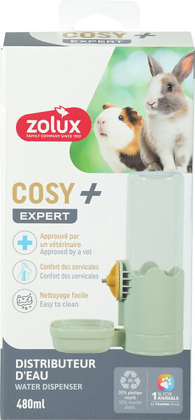 ZOLUX - Distributeur eau rongeur Cosy - Plastique - Vert - 480 ml - large