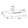 AIRLUX - Hotte Visière 60cm 322m3/h Blanc - AHC632WH - vignette