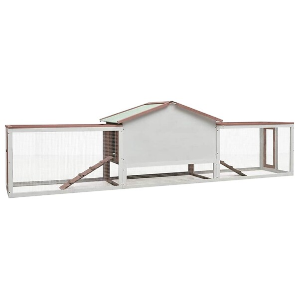 VIDAXL - vidaXL Clapier Moka 310x70x87 cm Pin massif et sapin - large