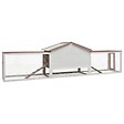 VIDAXL - vidaXL Clapier Moka 310x70x87 cm Pin massif et sapin - vignette