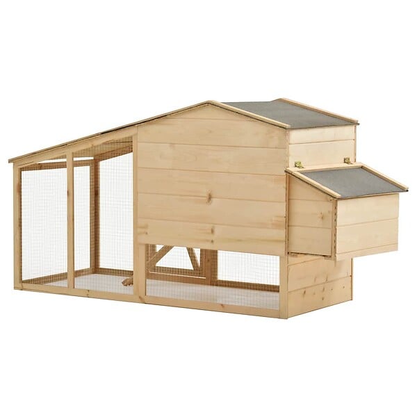 VIDAXL - vidaXL Poulailler Bois de pin massif 178x67x92 cm - large