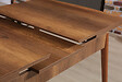 HABITAT ET JARDIN - Table à Manger Extensible en bois "Barok" - 78 x 132 x 80 cm - Noyer - vignette