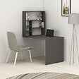 HABITAT ET JARDIN - Bureau en bois "Sedir" - 90 x 59 x 154 cm - Anthracite - vignette