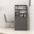 HABITAT ET JARDIN - Bureau en bois "Sedir" - 90 x 59 x 154 cm - Anthracite - vignette