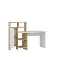 HABITAT ET JARDIN - Bureau en bois "Bugra" - 135 x 60 x 111 cm - Blanc - vignette
