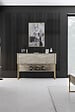 HABITAT ET JARDIN - Console en bois "Luxe" - 120 x 30 x 80 cm - Travertin Or - vignette