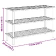 VIDAXL - vidaXL Range-chaussures à  3 étagères 2 pcs Bois de sapin solide - vignette