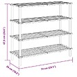 VIDAXL - vidaXL Range-chaussures à  4 étagères 2 pcs Bois de sapin solide - vignette