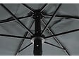 HABITAT ET JARDIN - Table et chaises de jardin avec parasol en métal "Convivia" - 6 places - Gris anthracite - vignette