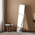 EMKE - Miroir Intégral EMKE avec Cadre en Alliage d’Aluminium – 160 x 40 cm, Noir, Usage Autoportant - vignette