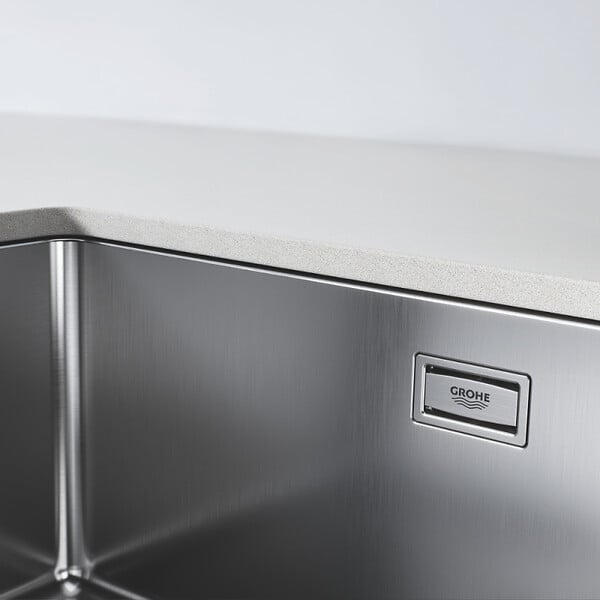 GROHE - Grohe K700U Evier double bac 76x45cm en Acier inoxydable, Finition satin (31575SD1) - large