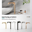 EMKE - EMKE Mitigeur de Lavabo Or Rosé Design, 332 × 220 × 76 mm, Robinet Salle de Bain en Laiton, Cartouche Céramique Longue Durée, Pose Rapid - vignette