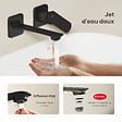 EMKE - EMKE Mitigeur de lavabo mural noir mat, robinet monocommande salle de bain avec aérateur, cartouche céramique, 233 × 127 × 110 mm - vignette