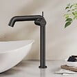 EMKE - EMKE Mitigeur de Lavabo Noir Mat Design, 332 × 220 × 76 mm, Robinet Salle de Bain en Laiton, Cartouche Céramique Longue Durée, Pose Rapid - vignette