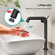 EMKE - EMKE Mitigeur de Lavabo Noir Mat Design, 332 × 220 × 76 mm, Robinet Salle de Bain en Laiton, Cartouche Céramique Longue Durée, Pose Rapid - vignette