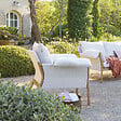 HESPERIDE - Fauteuil de salon de jardin "Odemilia" gris aluminium et polyester - vignette